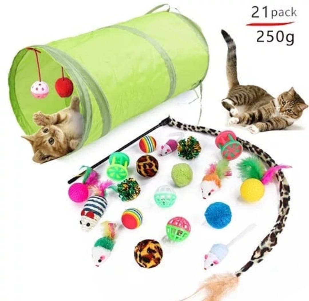 Interactive Cat Toy Set for Indoor Cats and Kittens Trinkets Pet